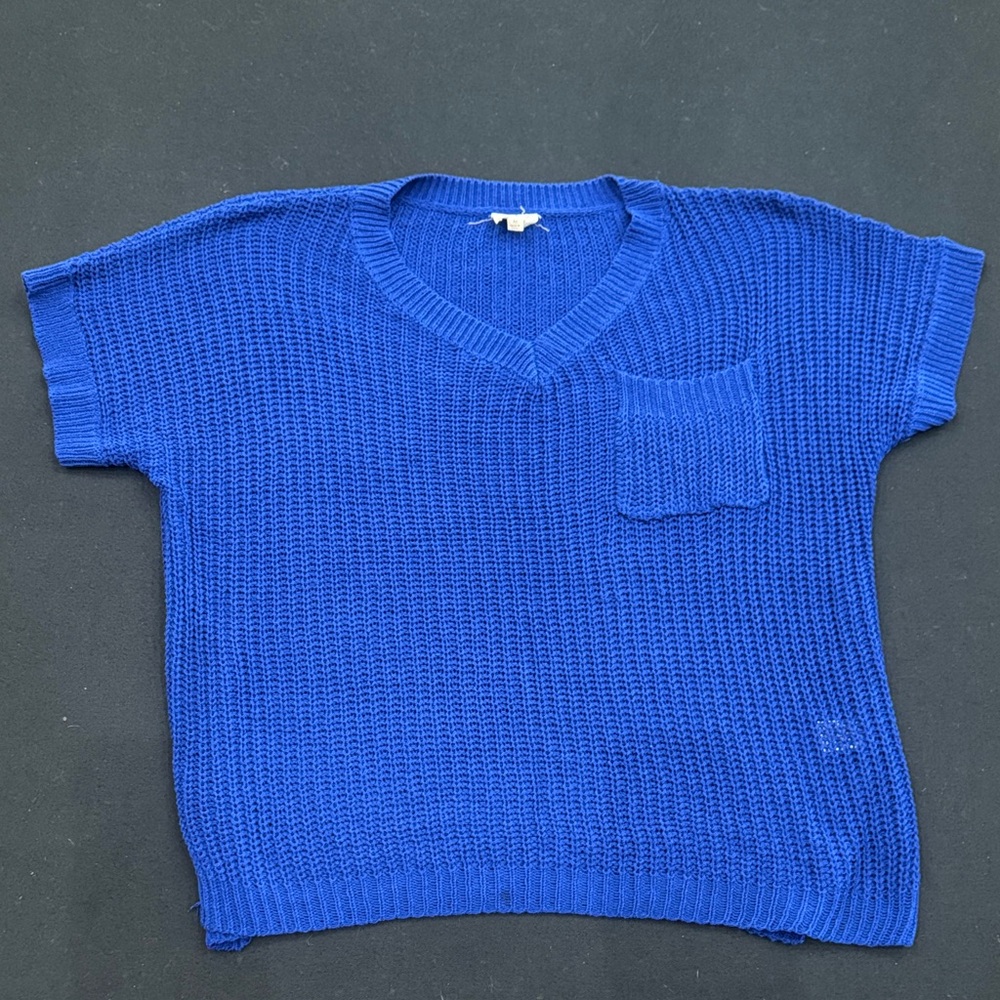 BiBi Royal Blue Knit Top